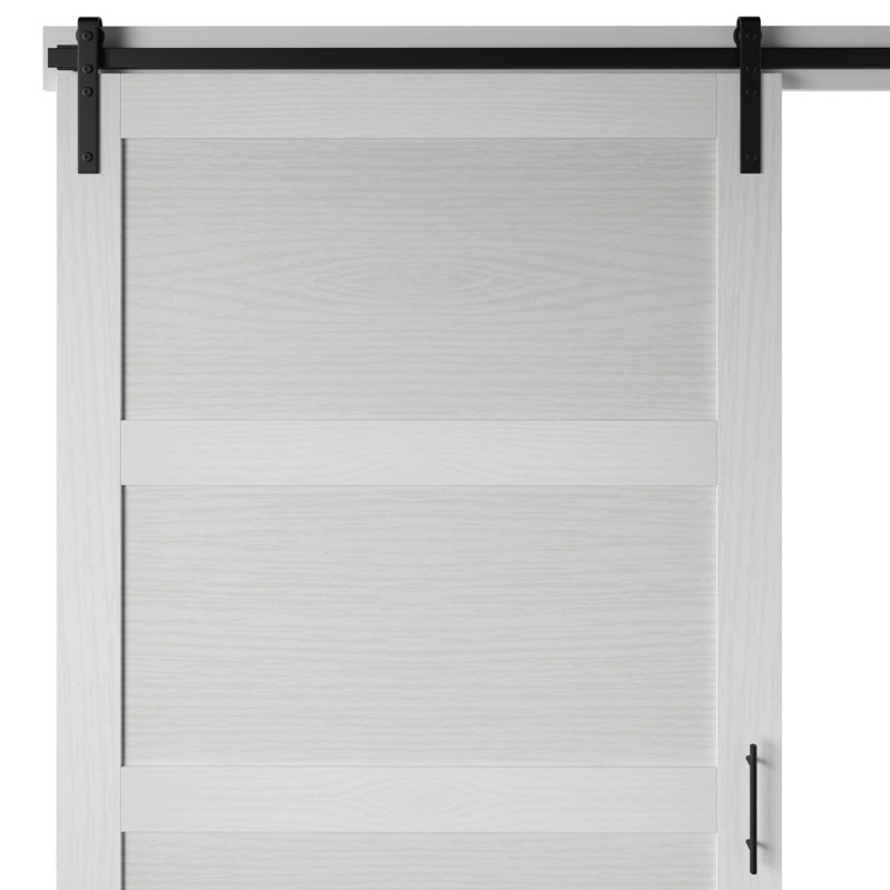 Gracie Oaks Abhishek Paneled 42” Wood Barn Door with Installation Hardware Kit & Reviews Wayfair